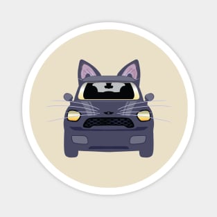 Mini Russian Blue Cat Car Magnet